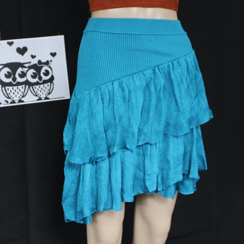 Bebe Paula Ruffle Mini Skirt - Picture 2 of 6